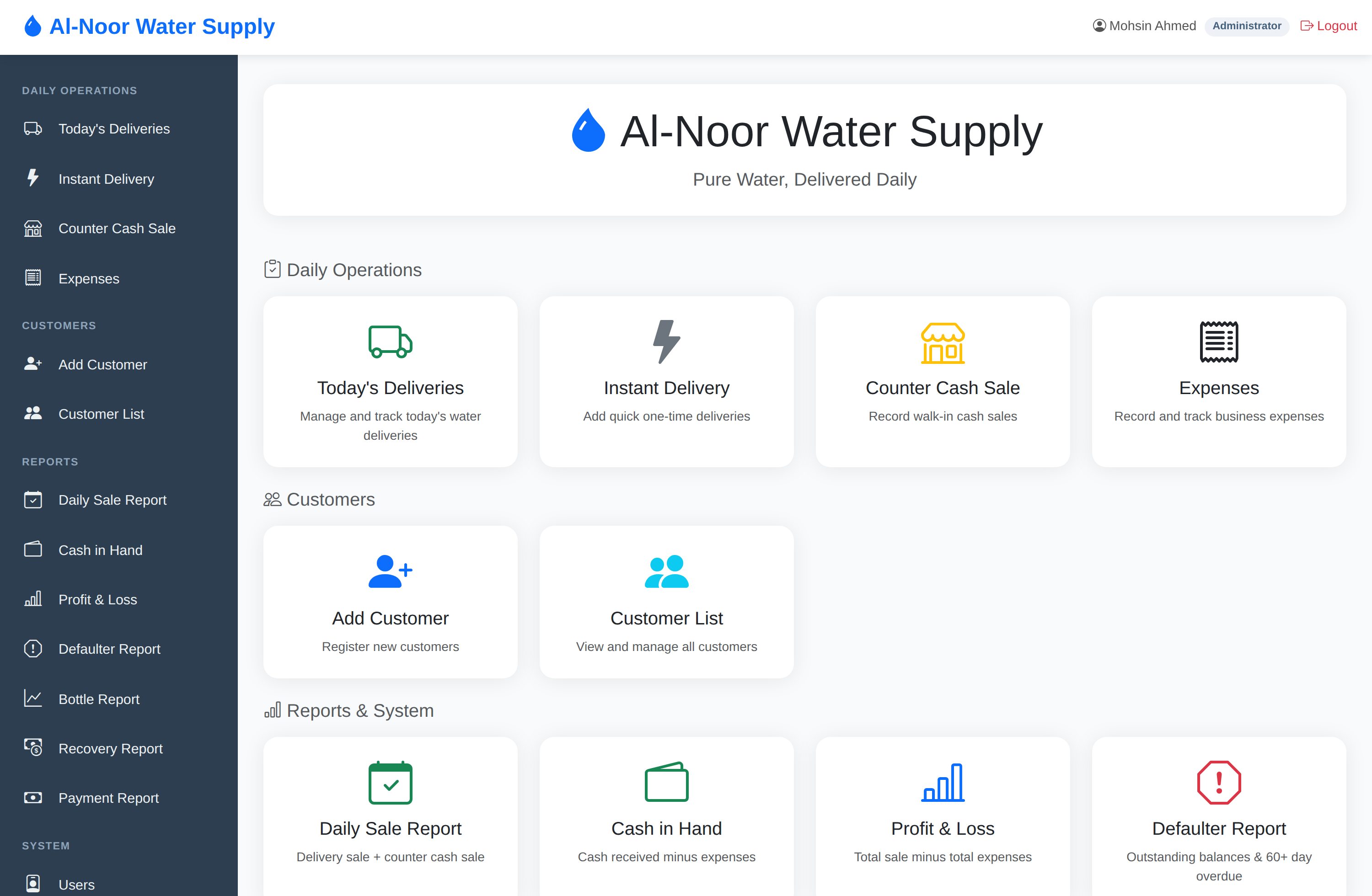 Eaze dashboard